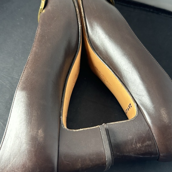 Salvatore Ferragamo Pumps Block Heels Slip On Shoes made in Italy size 8 B - Picture 8 of 12
